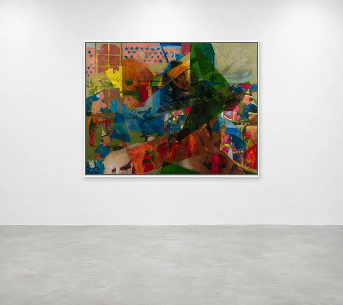Installation view of In Between