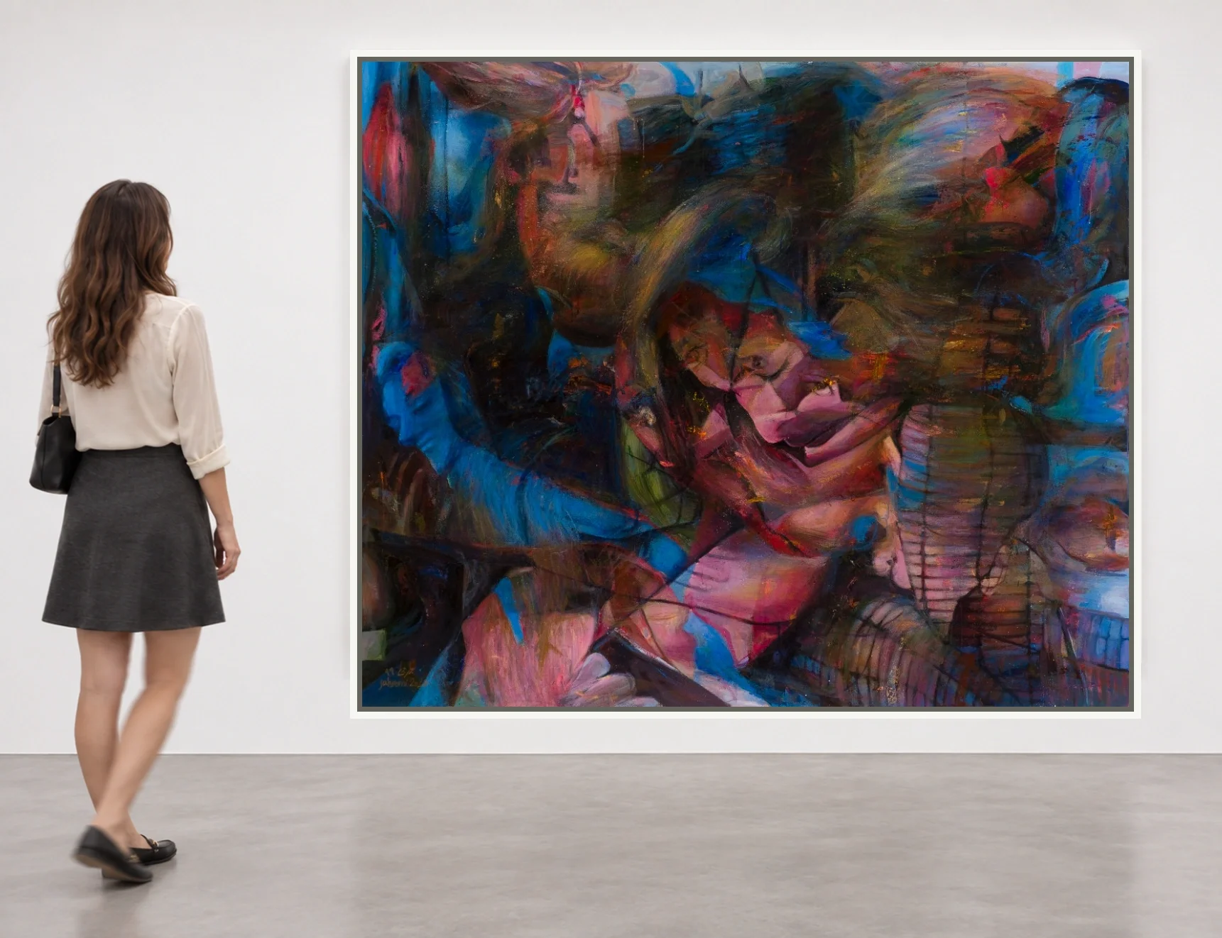 Blue Girl — installation view 1